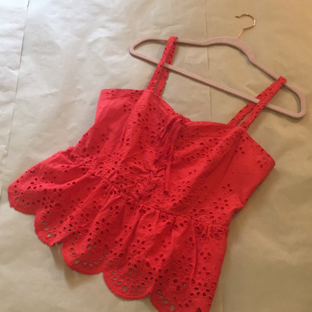 Cupcakes and Cashmere Peplum Tank